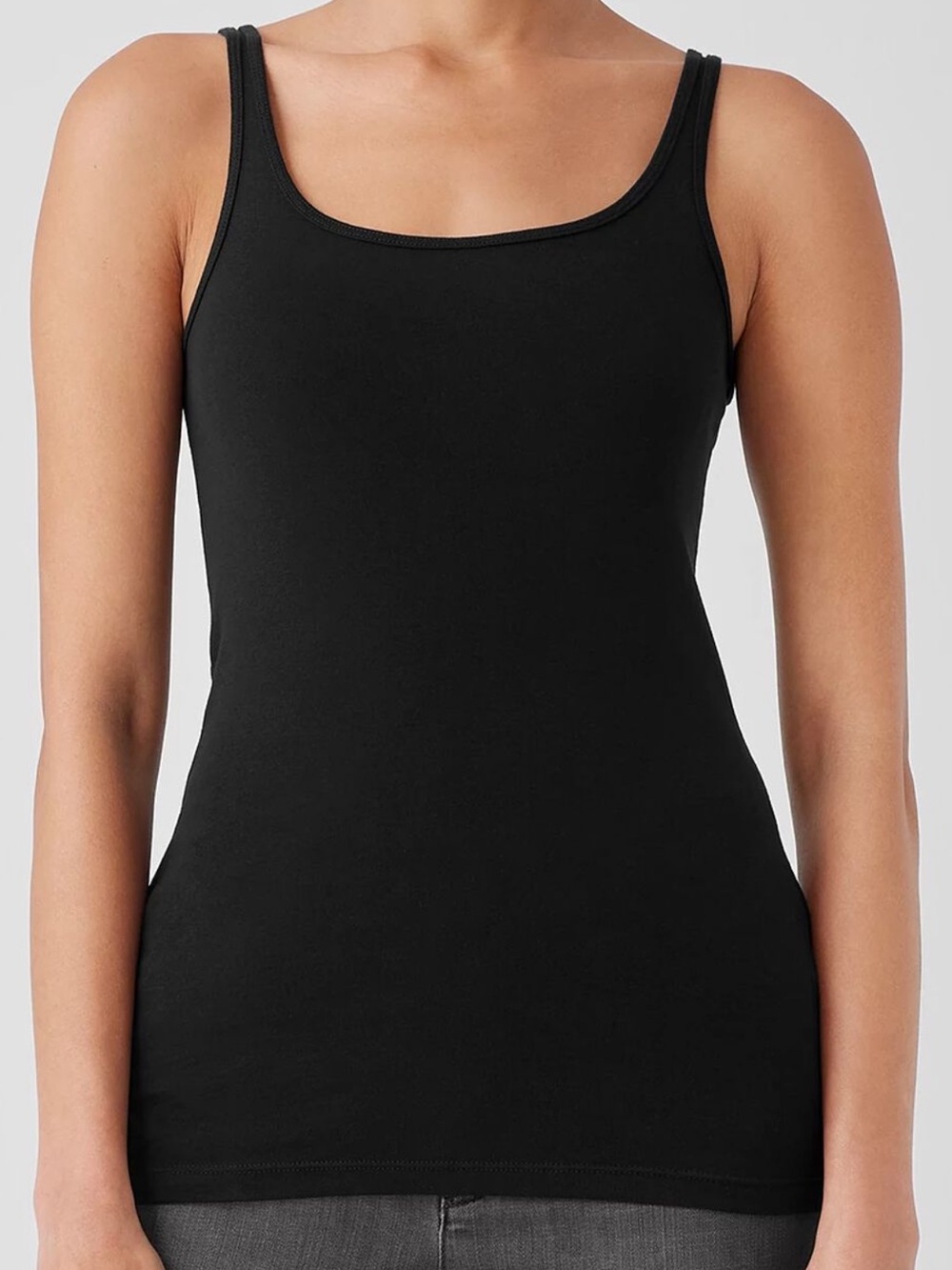 Eileen fisher organic cotton scoop neck tank cami